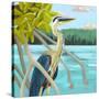 Heron Hideout-Dora Knuteson-Stretched Canvas