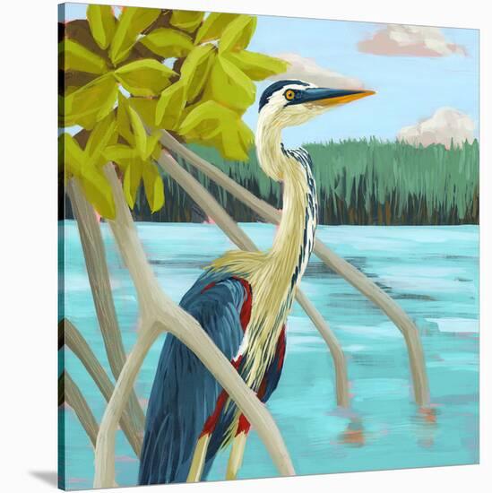 Heron Hideout-Dora Knuteson-Stretched Canvas