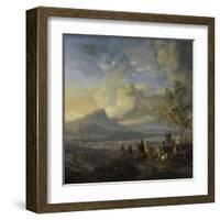 Heron Hunt, Philips Wouwerman-Philips Wouwerman-Framed Art Print