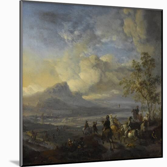 Heron Hunt, Philips Wouwerman-Philips Wouwerman-Mounted Art Print