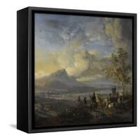 Heron Hunt, Philips Wouwerman-Philips Wouwerman-Framed Stretched Canvas