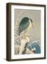 Heron in Snow, 1920-1930-Ohara Koson-Framed Art Print