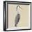 Heron on Tan I-Julie DeRice-Framed Art Print