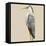 Heron on Tan II-Julie DeRice-Framed Stretched Canvas