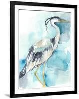 Heron Splash I-Jennifer Goldberger-Framed Art Print