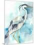 Heron Splash I-Jennifer Goldberger-Mounted Art Print