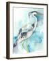 Heron Splash I-Jennifer Goldberger-Framed Art Print