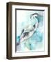 Heron Splash I-Jennifer Goldberger-Framed Art Print