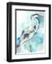 Heron Splash I-Jennifer Goldberger-Framed Art Print