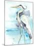 Heron Splash II-Jennifer Goldberger-Mounted Art Print