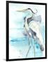 Heron Splash II-Jennifer Goldberger-Framed Art Print