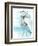 Heron Splash II-Jennifer Goldberger-Framed Art Print