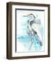 Heron Splash II-Jennifer Goldberger-Framed Art Print