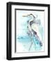 Heron Splash II-Jennifer Goldberger-Framed Art Print