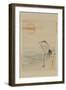 Heron-null-Framed Art Print