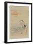 Heron-null-Framed Art Print