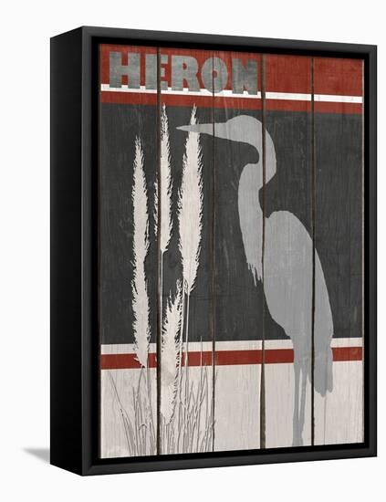 Heron-Karen Williams-Framed Stretched Canvas