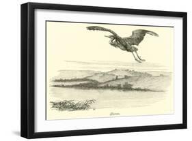 Heron-null-Framed Giclee Print