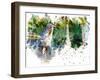 Heron-Chamira Young-Framed Art Print