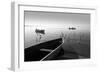 Herons and 3 Boats-Moises Levy-Framed Premium Photographic Print