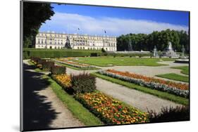 Herrenchiemsee castle on Herreninsel island in Lake Chiemsee, Upper Bavaria, Bavaria, Germany-null-Mounted Art Print