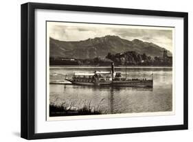 Herreninsel Chiemsee, Dampfer Ludwig Fessler-null-Framed Giclee Print