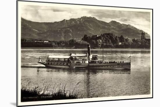 Herreninsel Chiemsee, Dampfer Ludwig Fessler-null-Mounted Giclee Print