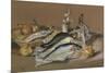 Herring and Whiting, 1971 (Pastel)-Anthea Durose-Mounted Giclee Print