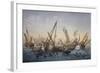 Herring Fishing in English Channel, Lithograph by Louis Lebreton (Died 1866)-null-Framed Giclee Print