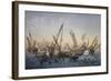 Herring Fishing in English Channel, Lithograph by Louis Lebreton (Died 1866)-null-Framed Giclee Print