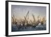 Herring Fishing in English Channel, Lithograph by Louis Lebreton (Died 1866)-null-Framed Giclee Print