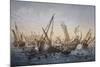 Herring Fishing in English Channel, Lithograph by Louis Lebreton (Died 1866)-null-Mounted Giclee Print