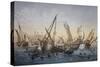Herring Fishing in English Channel, Lithograph by Louis Lebreton (Died 1866)-null-Stretched Canvas