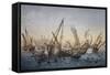 Herring Fishing in English Channel, Lithograph by Louis Lebreton (Died 1866)-null-Framed Stretched Canvas