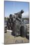 Herring Girl Statue, Stornoway Harbour, Isle of Lewis, Outer Hebrides, Scotland, 2009-Peter Thompson-Mounted Photographic Print