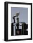Herring Gull (Larus Argentatus) Perched on Traffic Light Support Post by a Pedestrian Crossing-Nick Upton-Framed Photographic Print