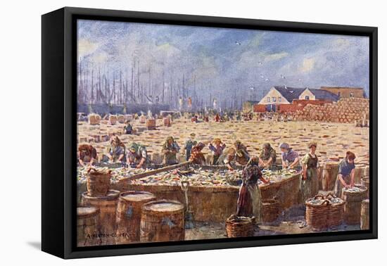 Herring Harvest,Yarmouth-A Heaton Cooper-Framed Stretched Canvas