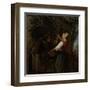 Herring-Seller-Gabriel Metsu-Framed Art Print