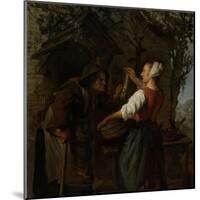 Herring-Seller-Gabriel Metsu-Mounted Art Print