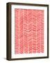 Herringbone - Coral-Cat Coquillette-Framed Giclee Print