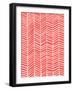 Herringbone - Coral-Cat Coquillette-Framed Giclee Print