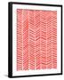 Herringbone - Coral-Cat Coquillette-Framed Giclee Print