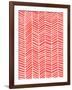Herringbone - Coral-Cat Coquillette-Framed Giclee Print