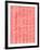 Herringbone - Coral-Cat Coquillette-Framed Giclee Print