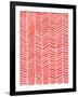 Herringbone - Coral-Cat Coquillette-Framed Giclee Print