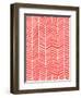 Herringbone - Coral-Cat Coquillette-Framed Giclee Print