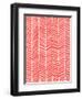 Herringbone - Coral-Cat Coquillette-Framed Giclee Print