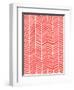 Herringbone - Coral-Cat Coquillette-Framed Giclee Print