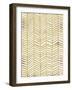 Herringbone - Gold-Cat Coquillette-Framed Giclee Print