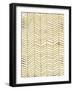 Herringbone - Gold-Cat Coquillette-Framed Giclee Print